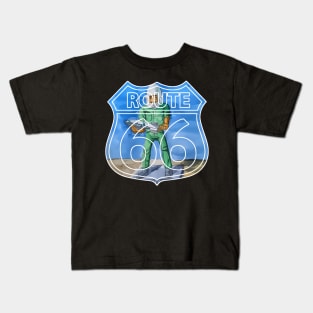 Gemini Giant on Route 66 in Wilmington Illinois.  Also know as Muffler Man- WelshDesigns Kids T-Shirt